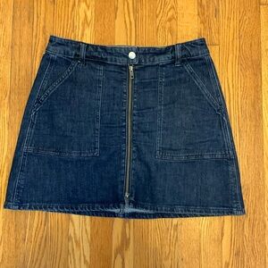Madewell denim mini skirt